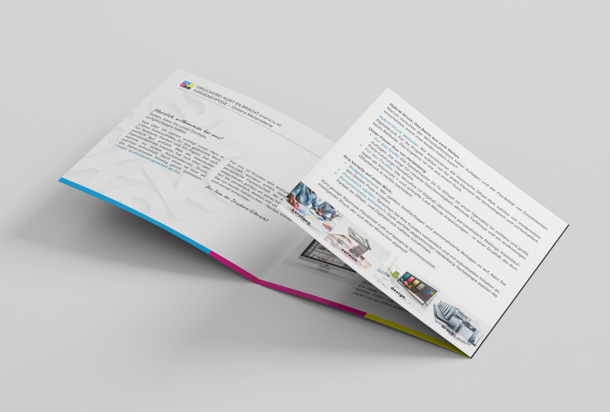 druckerei-eilbracht-portfolio-innen Gedrucktes Firmenportfolio im offenen Format von der Druckerei Eilbracht aus Löhne für Kunden in Ostwestfalen OWL